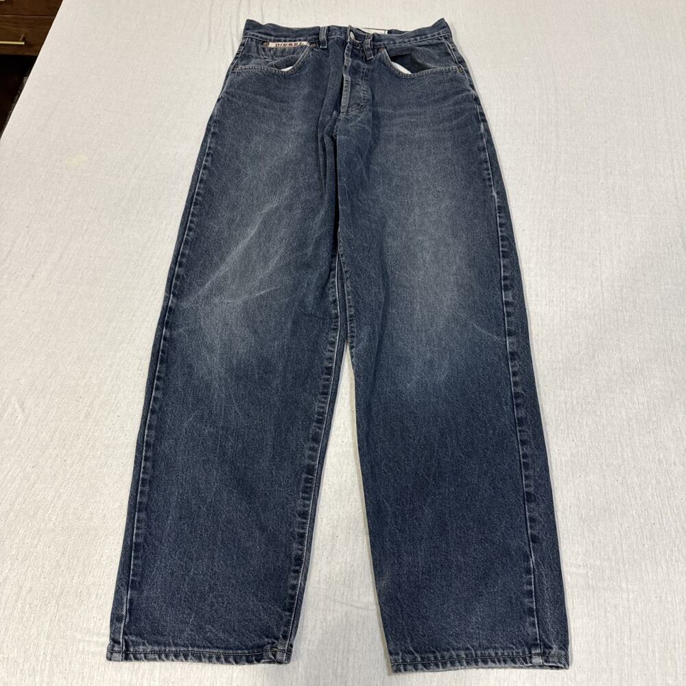 Diesel Wide Leg Baggy Mens 33 (32x33) Blue Jeans Grunge Skater EUC